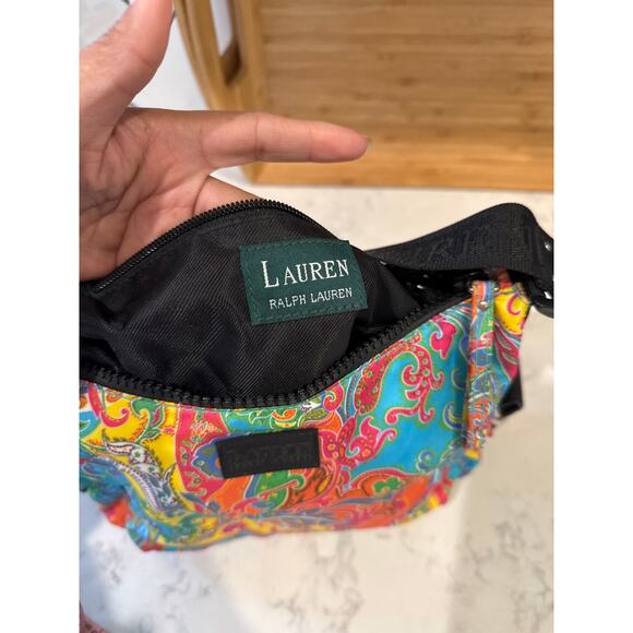 Lauren Ralph Lauren Bag Paisley Hobo Shoulder Bright Boho Colorful Y2K it girl - Picture 12 of 12